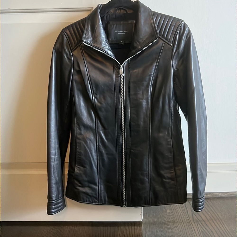 Leather Jacket by Andrew Marc size Small